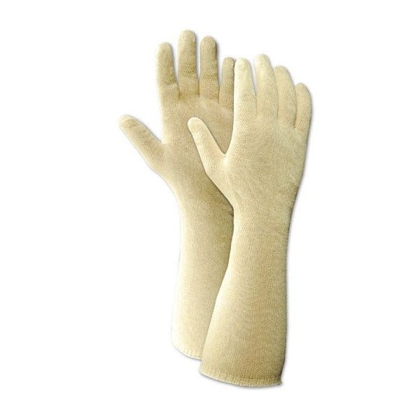 Machine Knit Gloves, Natural, Size Men's (Fits Large) , 12 PK
